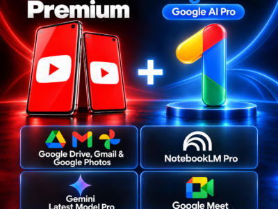 Google AI Pro + YouTube Premium (3 Months, 5TB) — Infinity Digital Shop